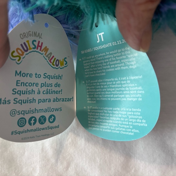 Squishmallow JT Sasquatch Bigfoot collectable 7-8” cute plush soft NWT - Picture 6 of 6